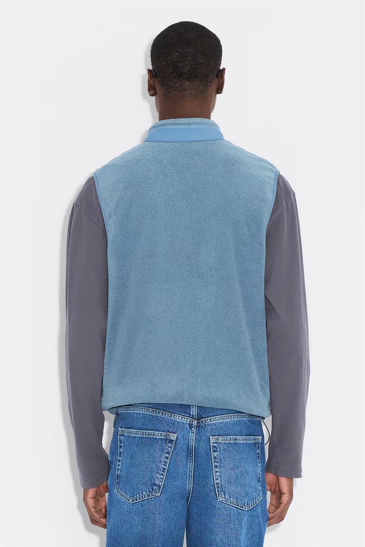 Regular Fleece Vest Dusty Blue