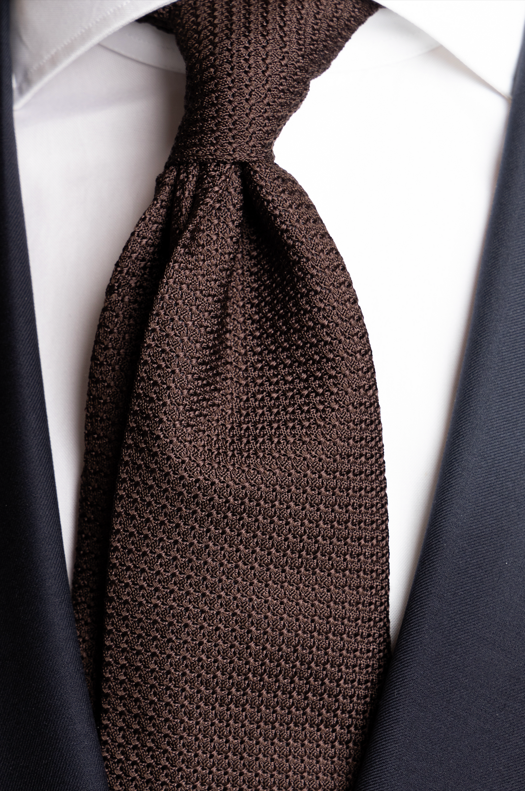 Grenadine Tie Brown