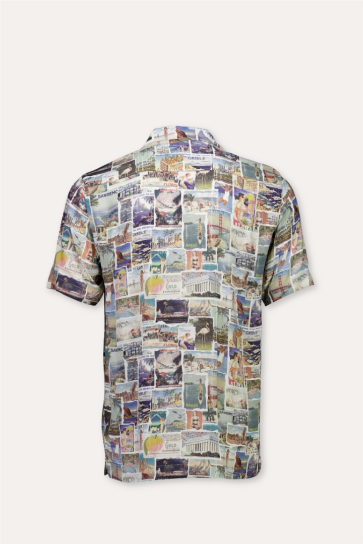 AOP Vintage Shirt S/S White