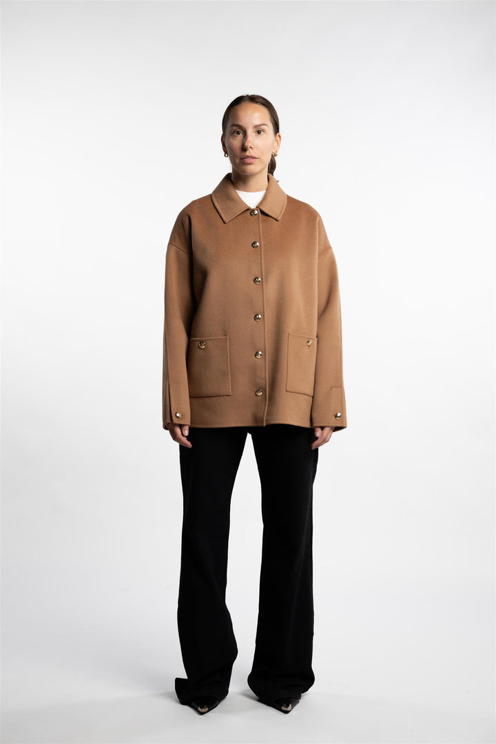 Luca Jacket Cashmere blend- Camel