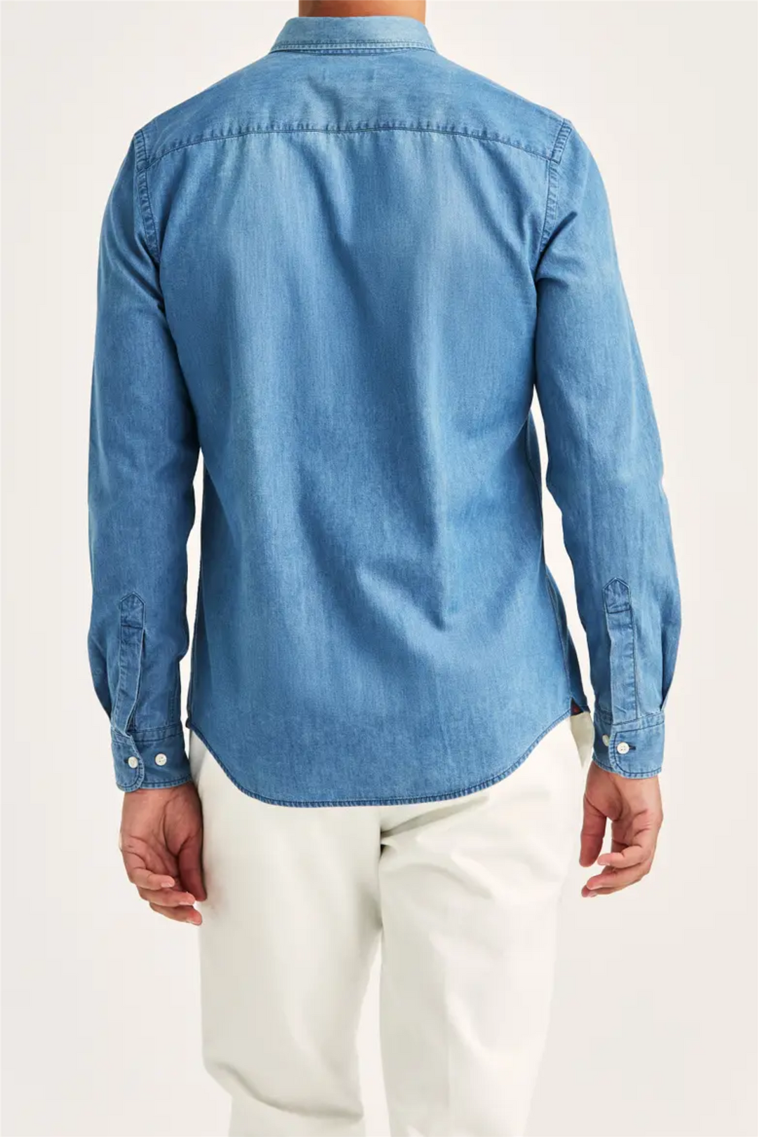 Light Denim Shirt Slim Fit Blue