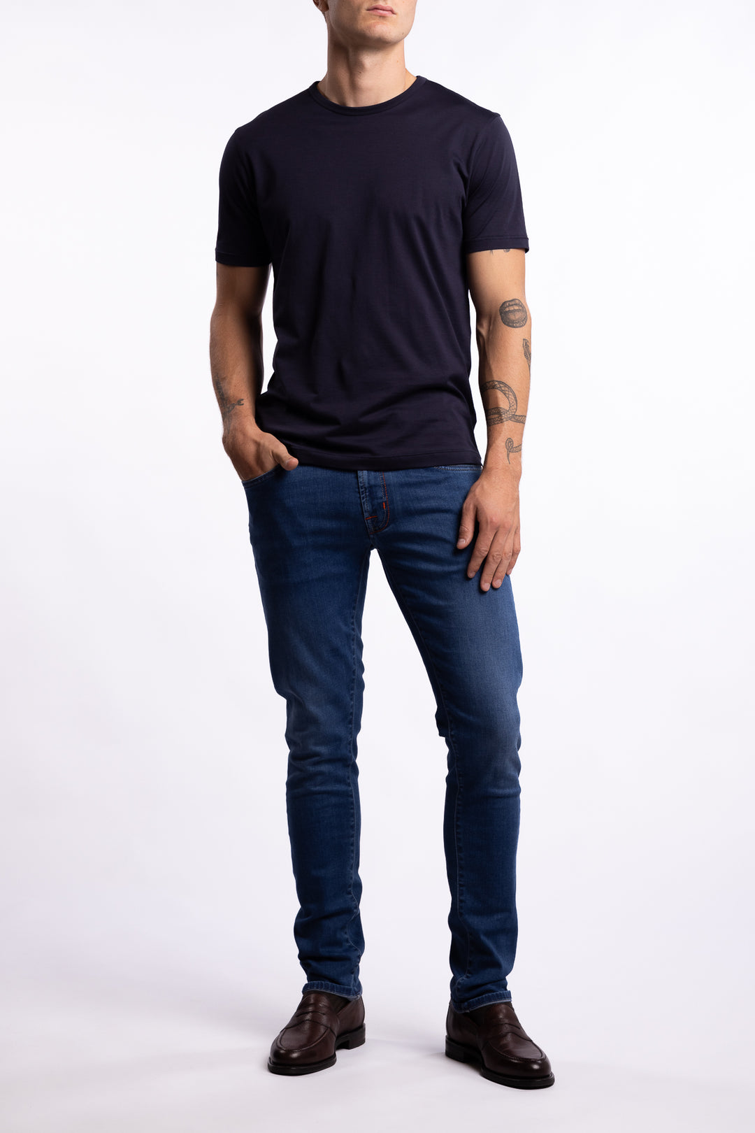 Leonardo Slim Fit Superstretch Jeans Chiaro Denim Blue