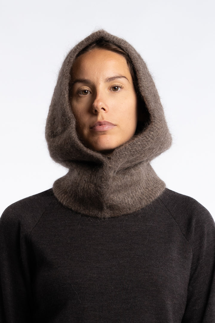 Kajsa Chunky Balaclava- Brown