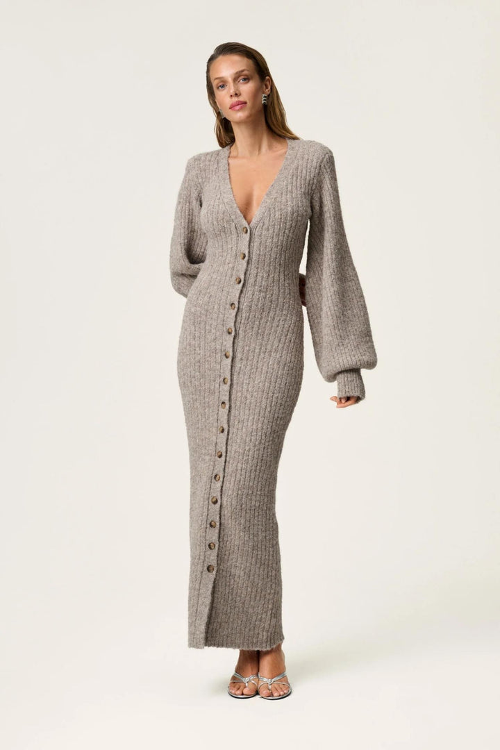 Montana Dress- Beige Melange