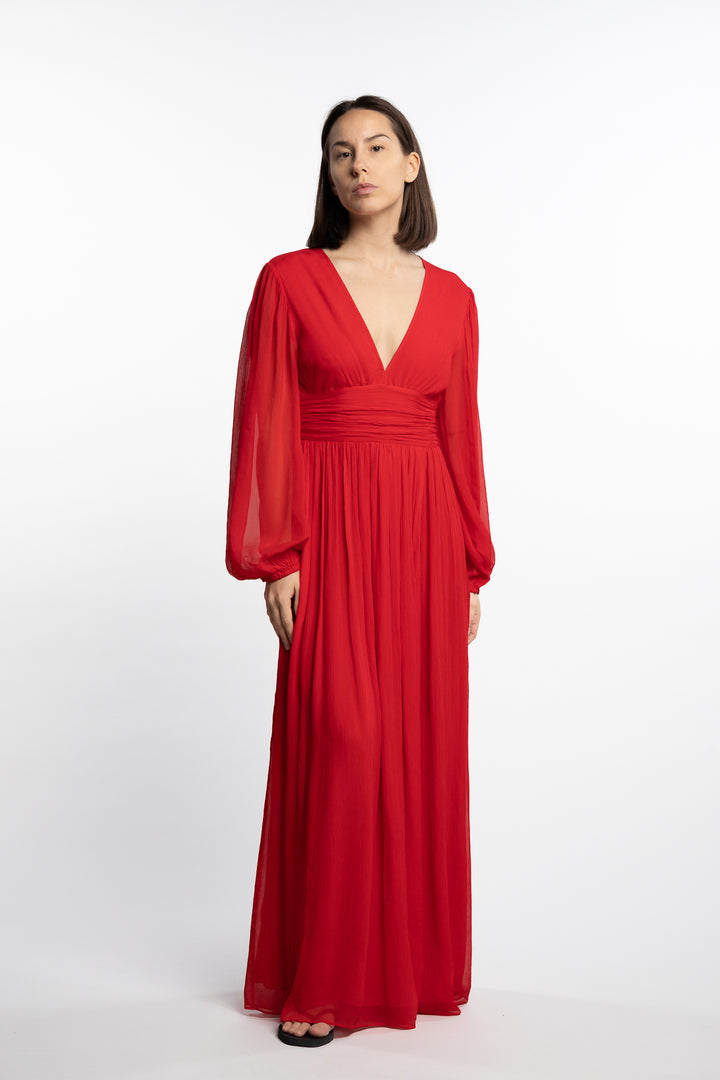 Riviera Dress - Poppy Red
