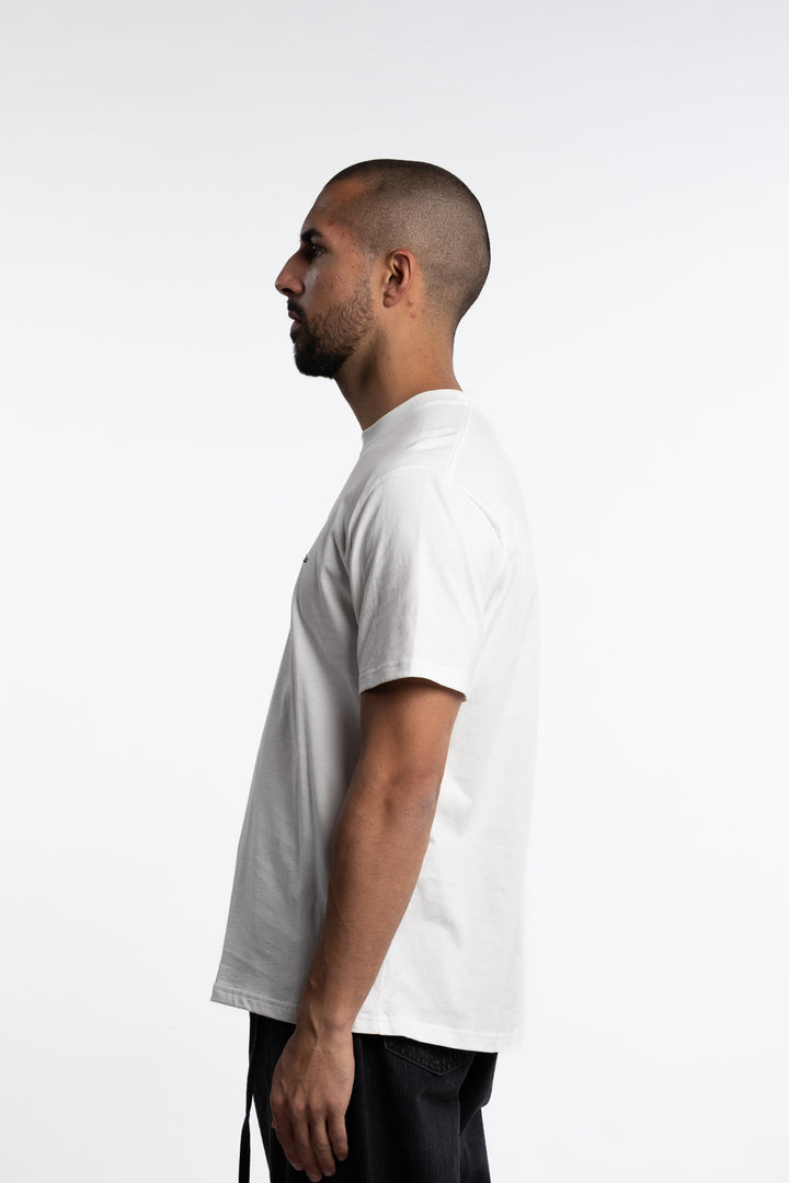 Tucker Embroidery Tee White