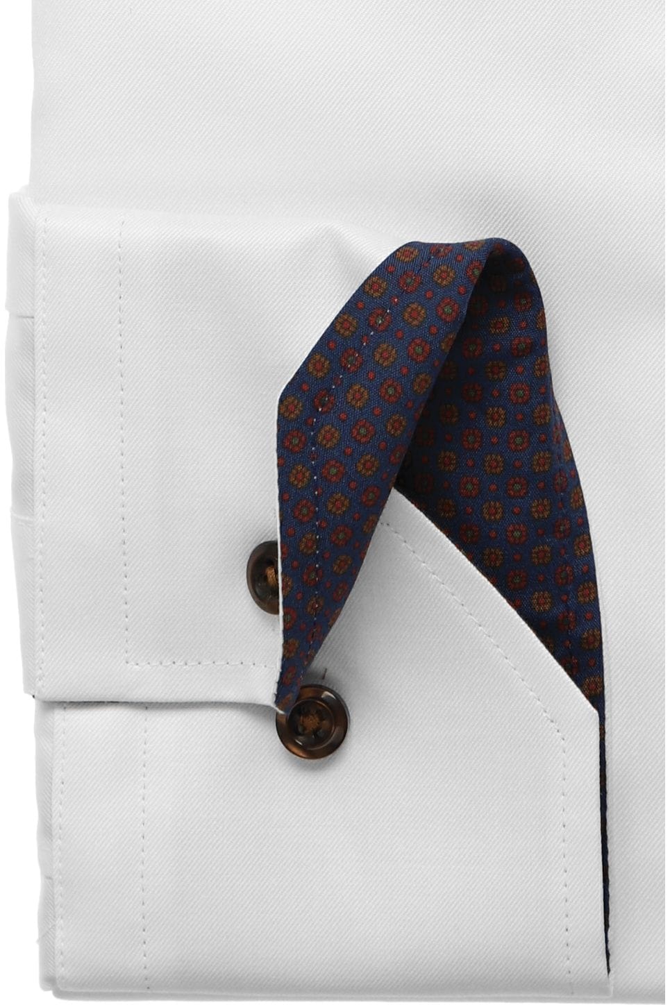 Slimline Twill Shirt Contrast White