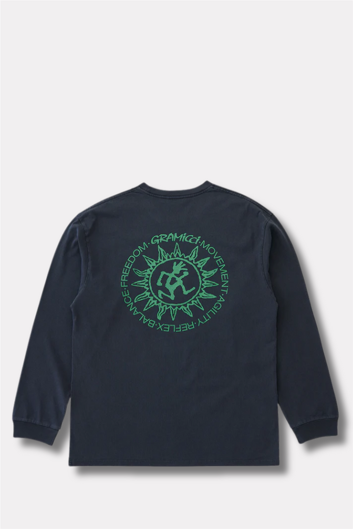 Sun L/S Tee Navy Pigment