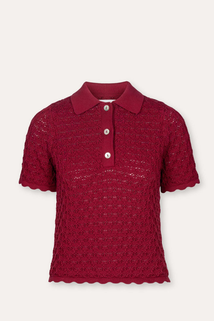 Gwen Knit Tee - Berry