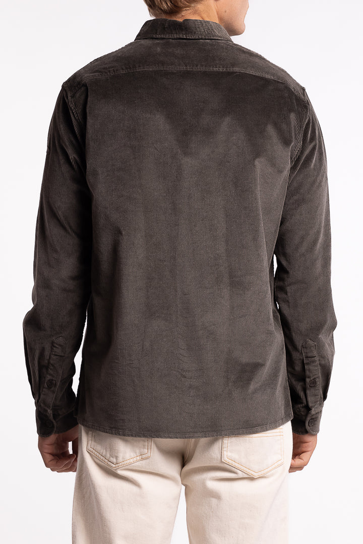 Velvet Overshirt Grey
