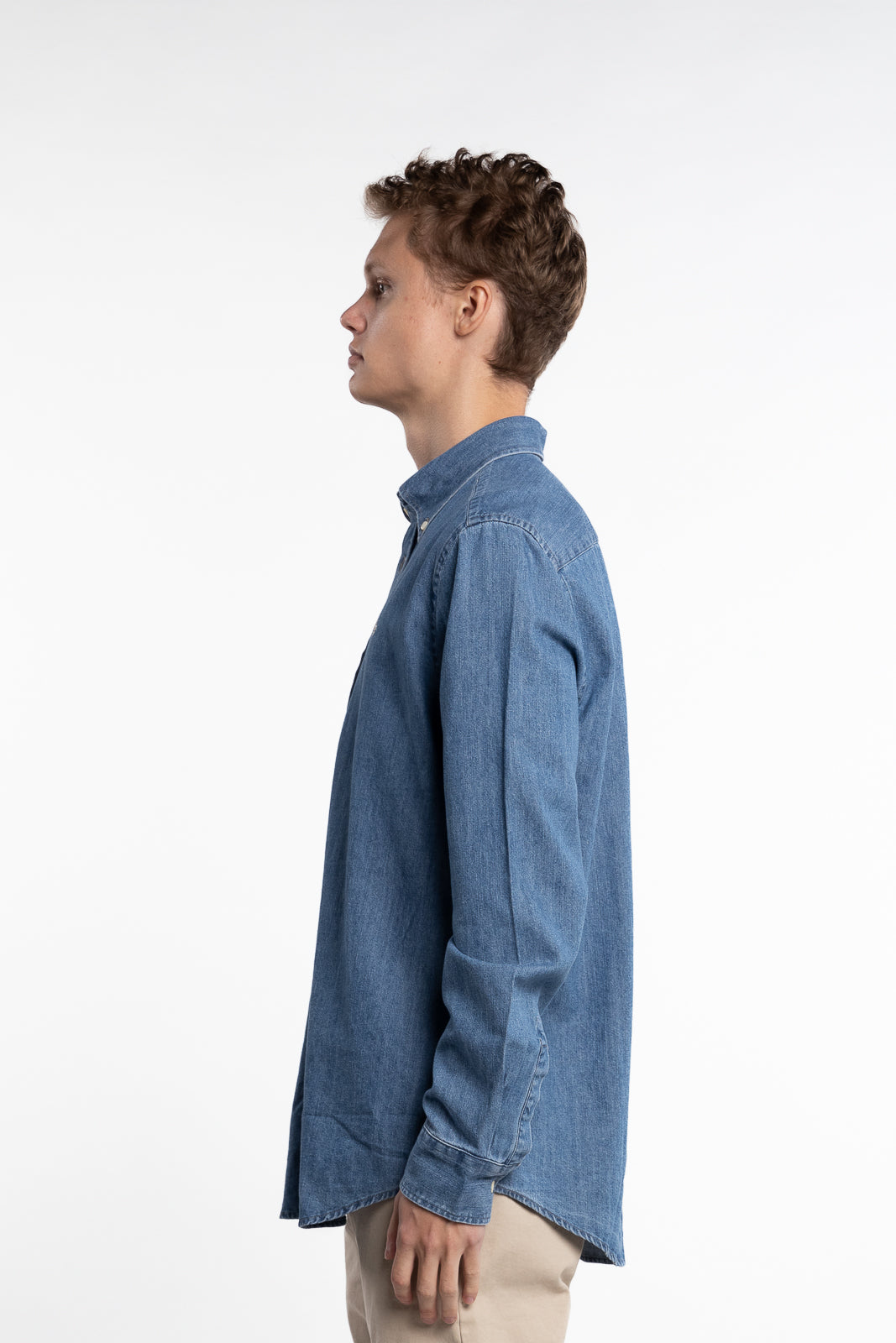 Classic Fit Denim Shirt Old Blue