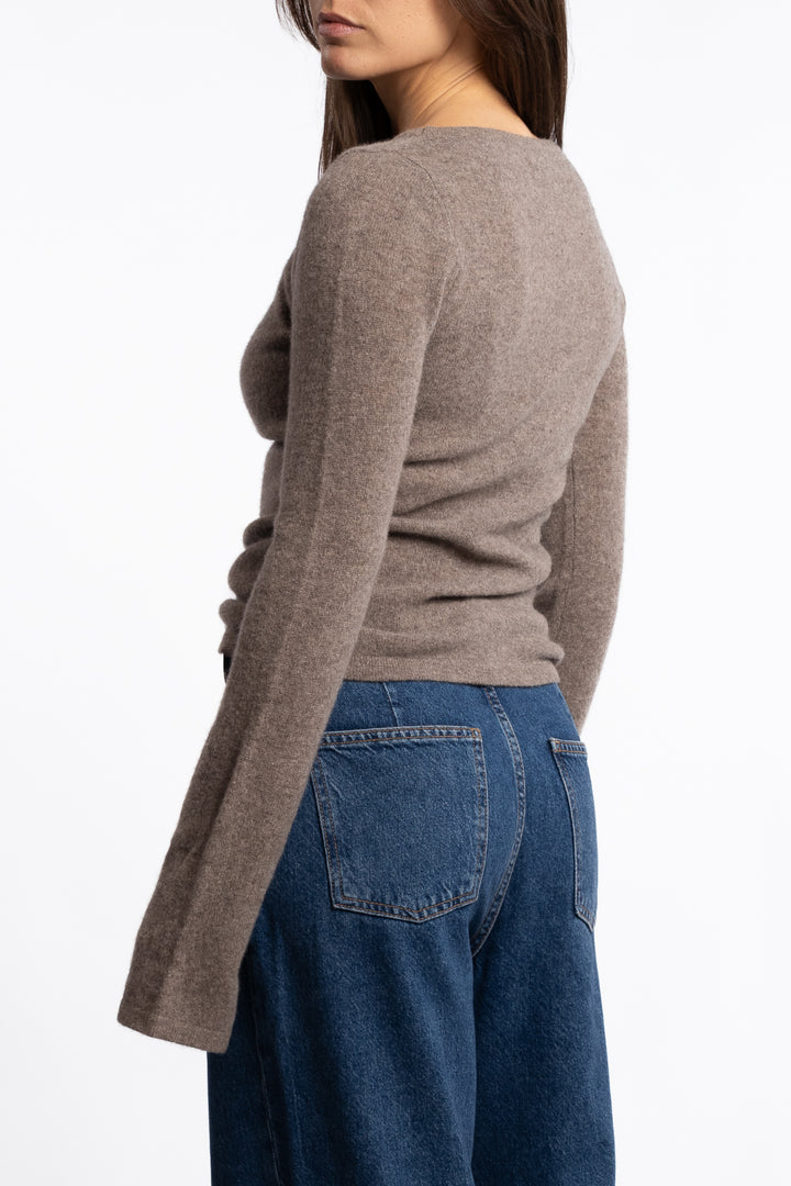 Joyce Knit - Dark Taupe Melange