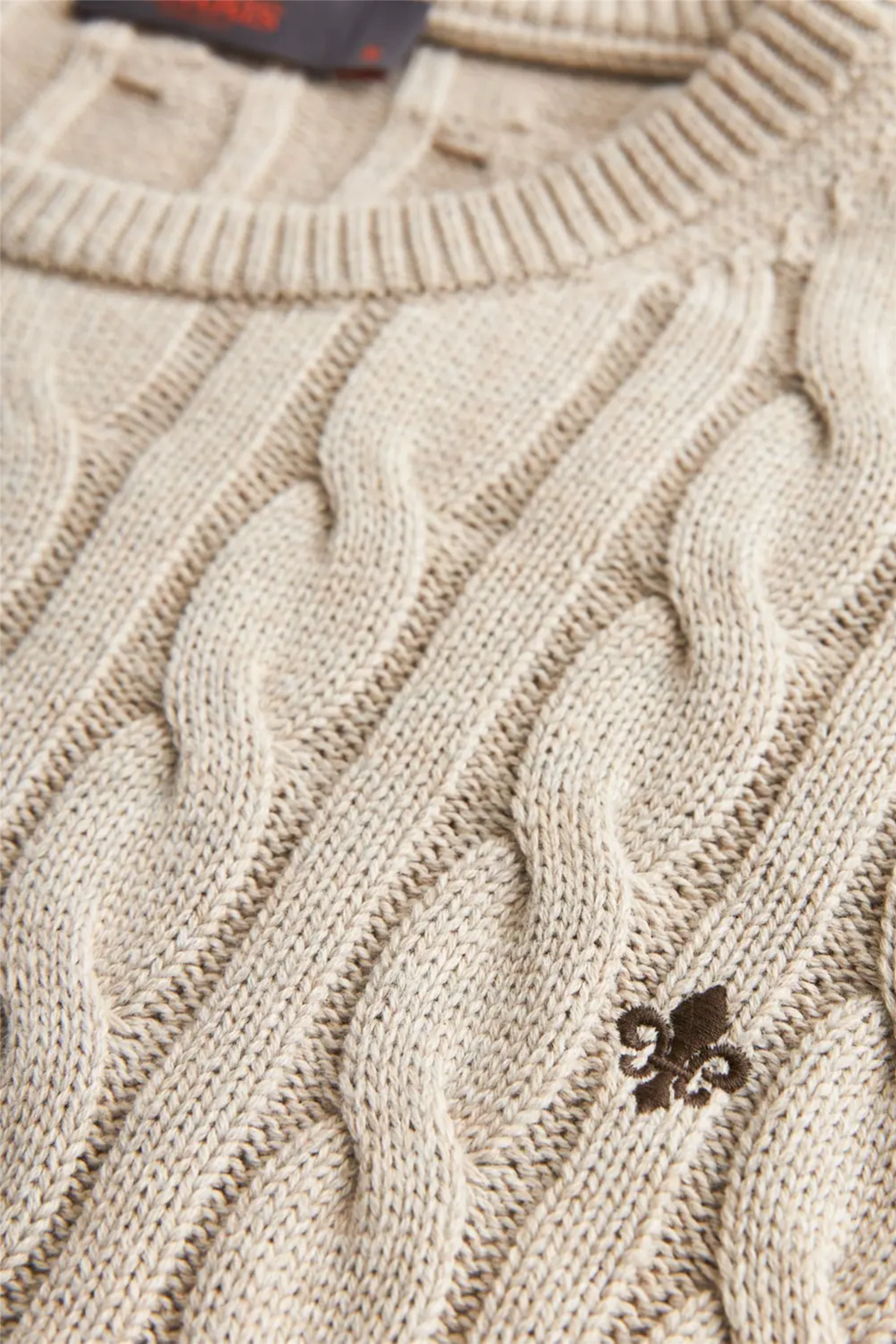 Ethan Cable Oneck Khaki