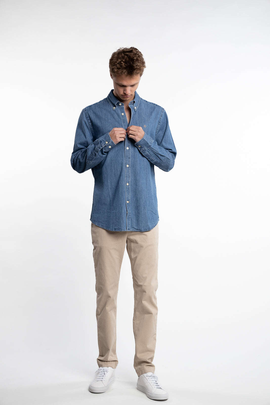 Classic Fit Denim Shirt Old Blue