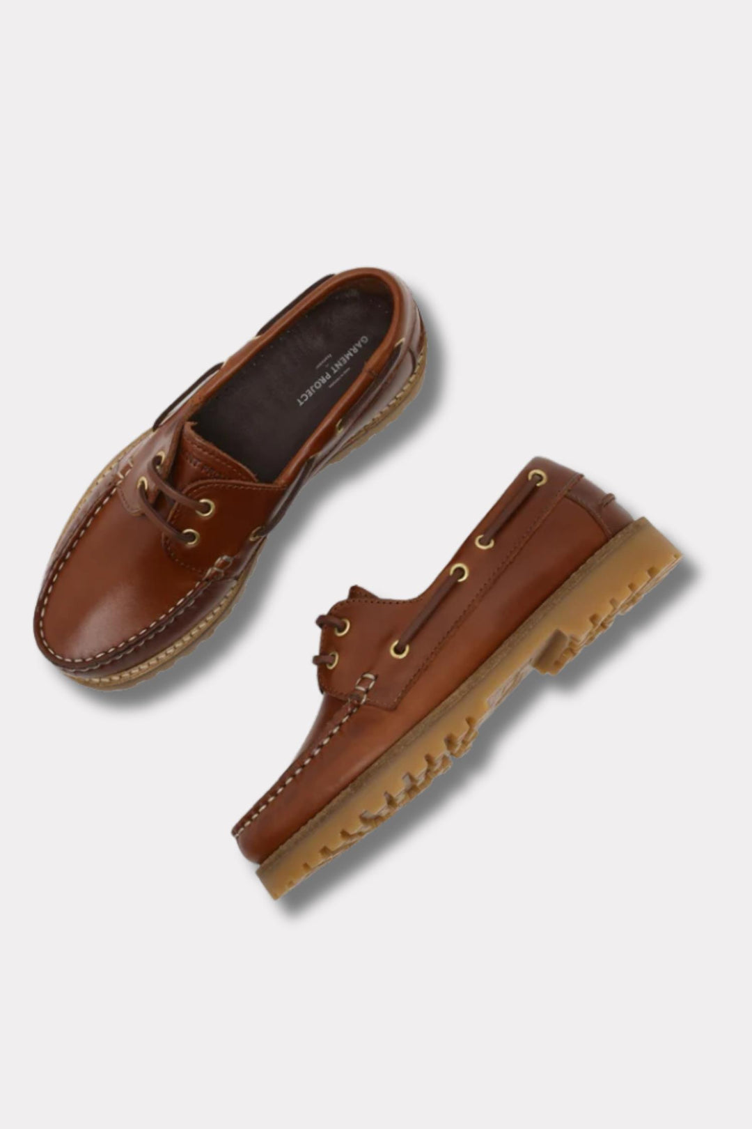 Ollie Boat Shoe - Brown Leather