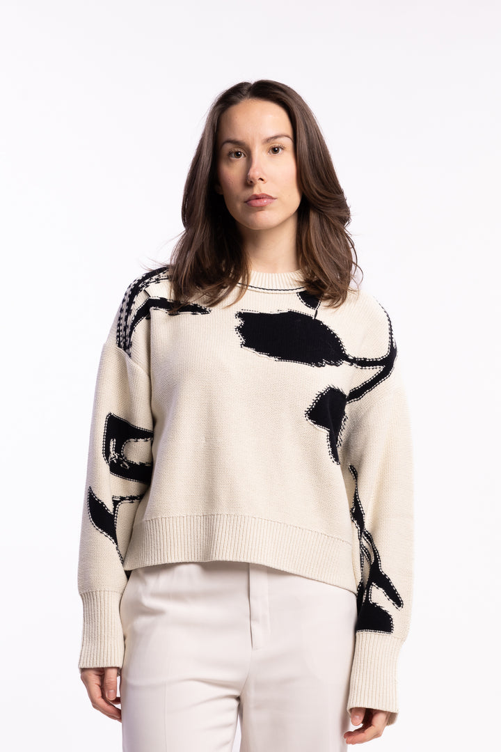 Salila Sweater 15529 - Cream Ashbloom