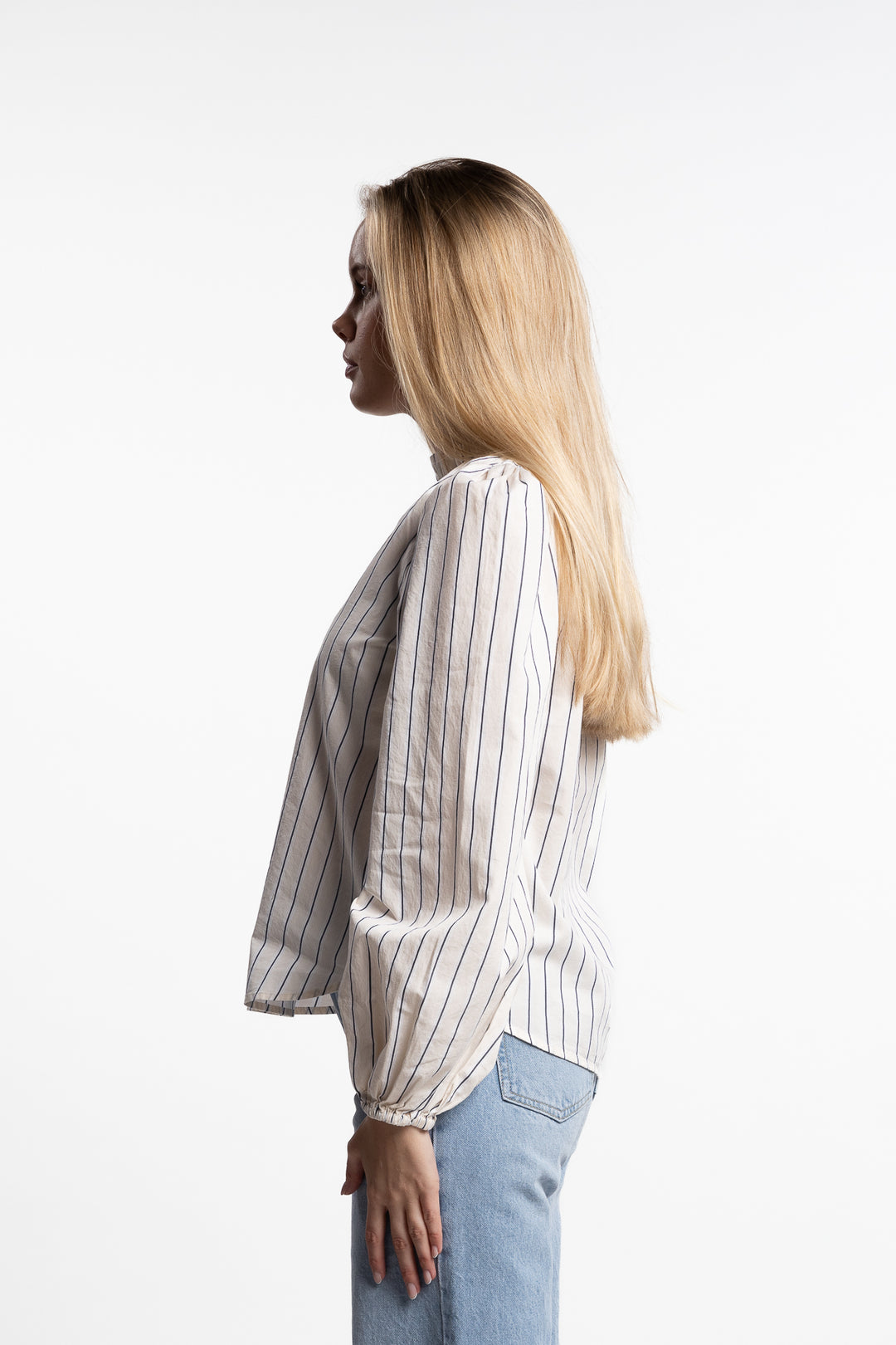 Infinity Blouse- Cream Stripe