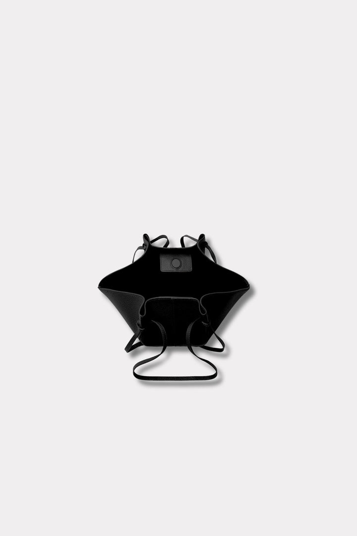 Mochi- Black Pebble Grained Leather