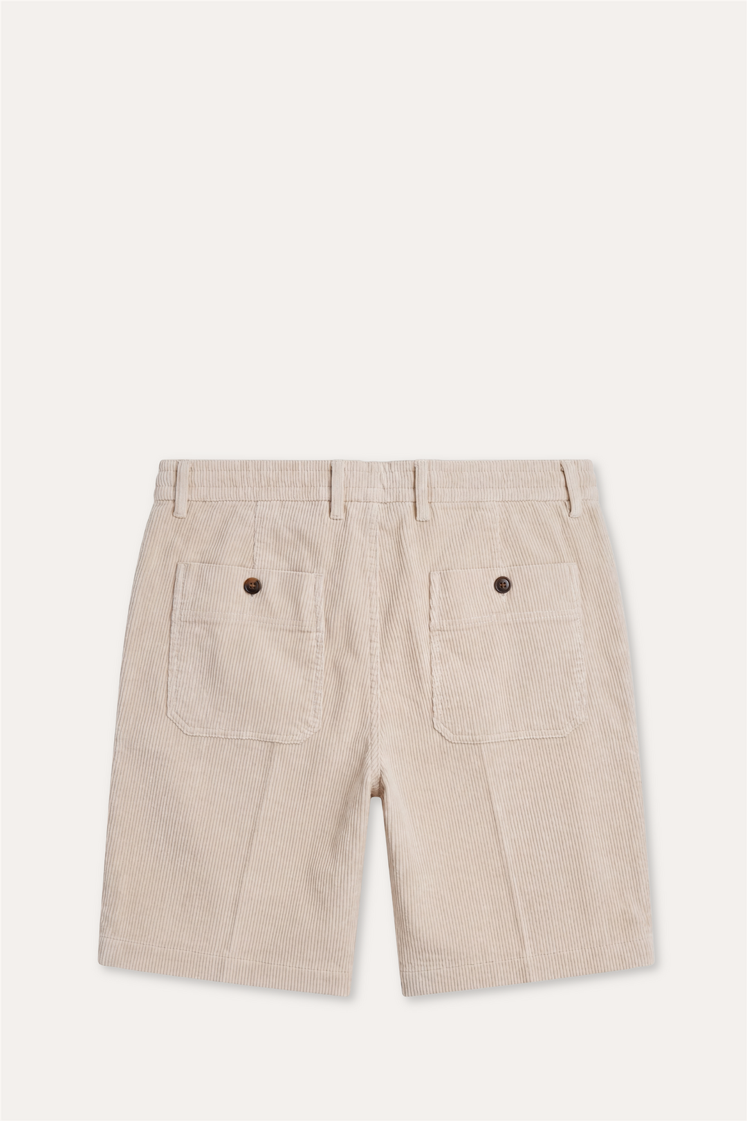 Cotton/Stretch Corduroy Shorts Beige