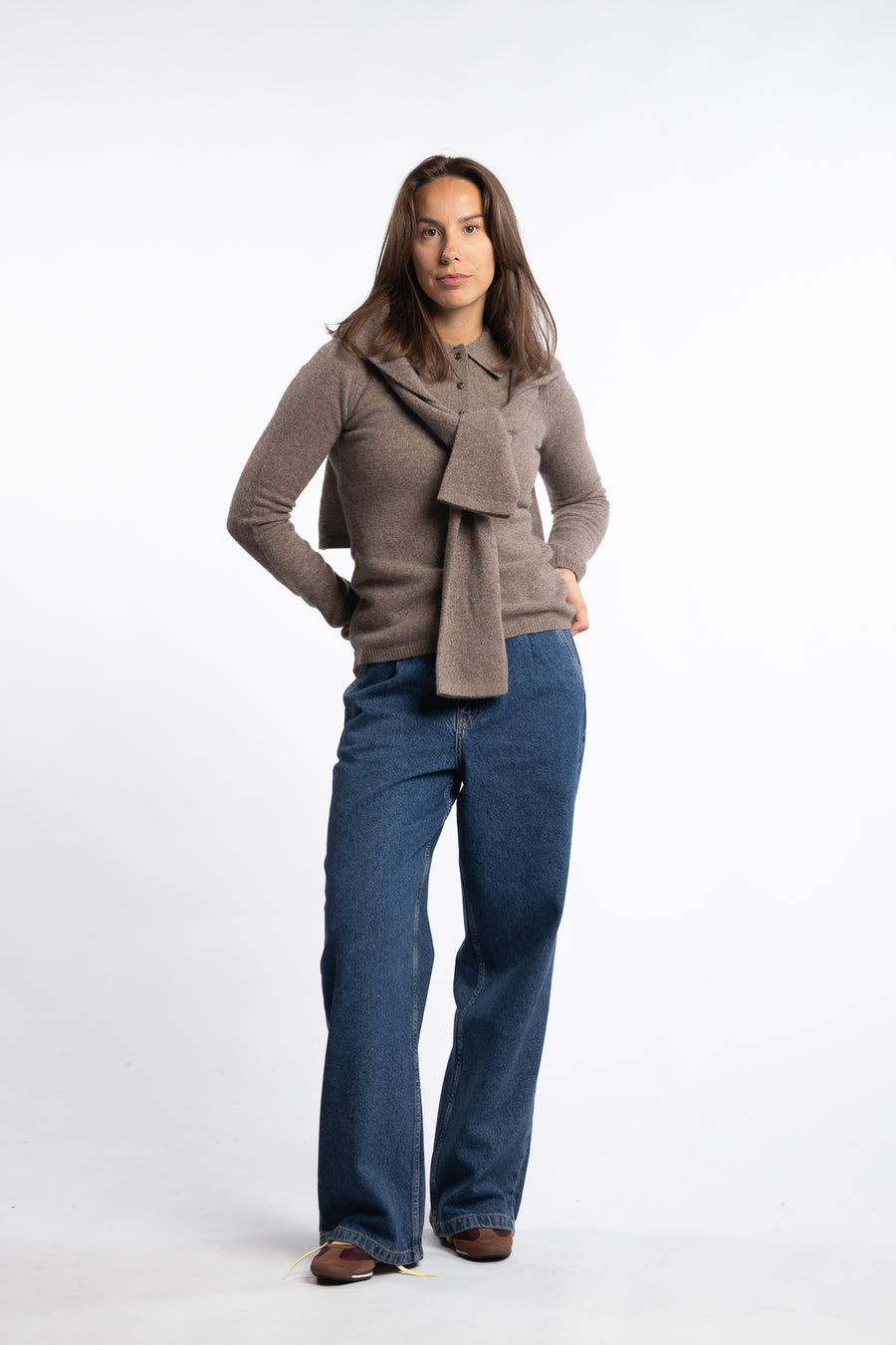 Jolanda Knit - Dark Taupe Melange