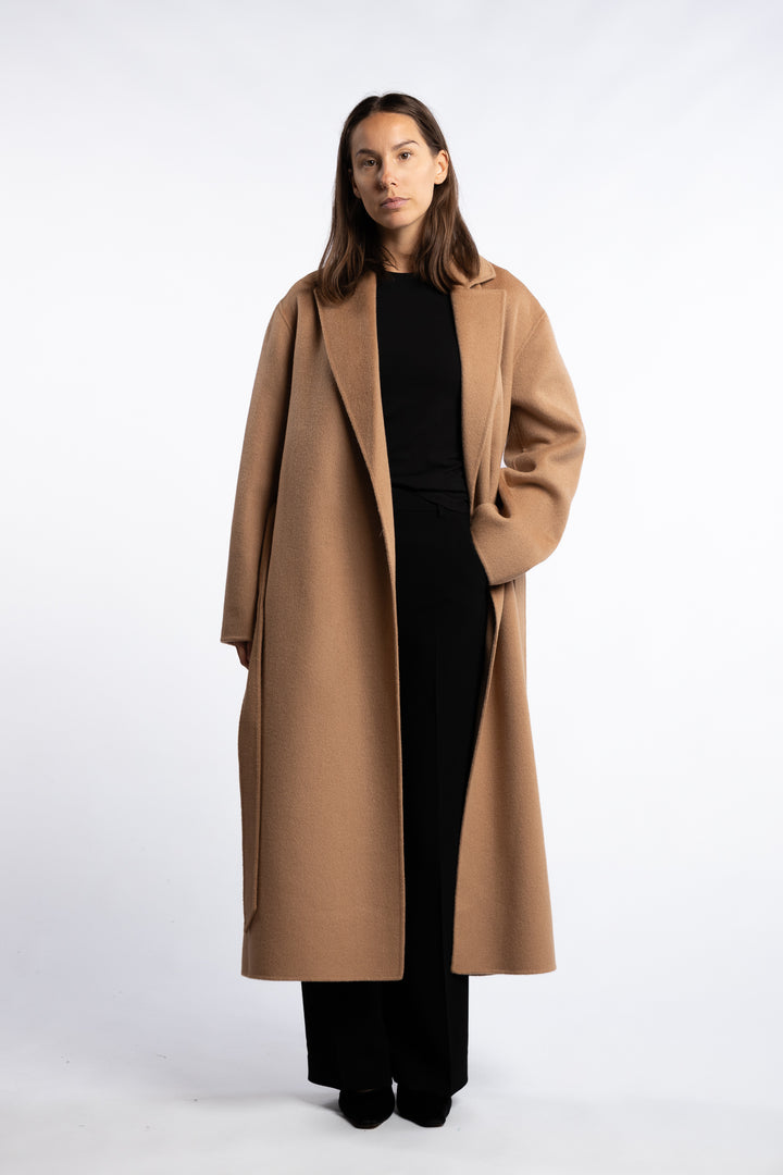 Alyssa Doublé Coat- Dark Camel