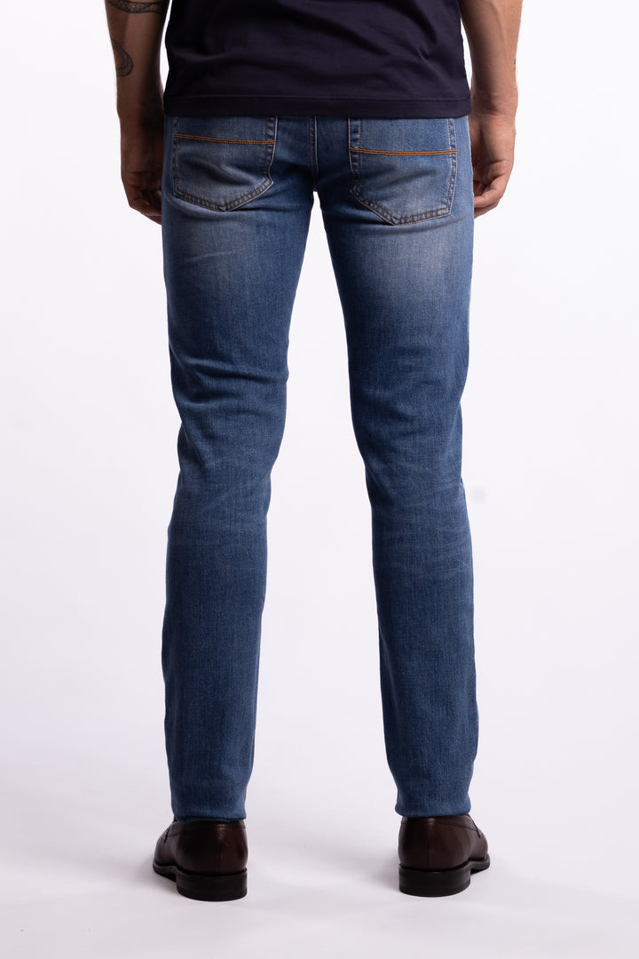 Leonardo Slim Fit Comfort Jeans Soft Touch Blue