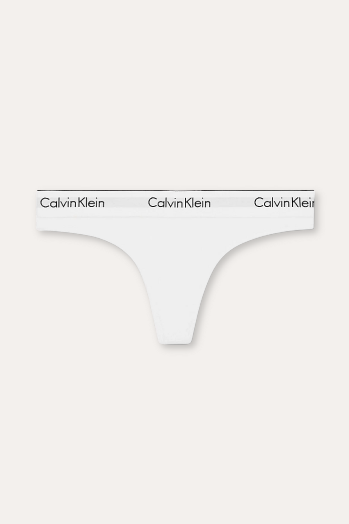 Thong Icon Cotton Modal - White