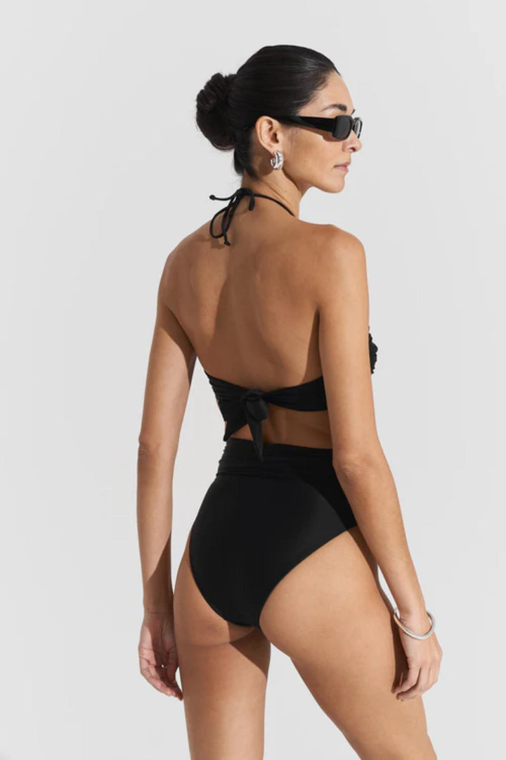 Billow Bikini Top- Black