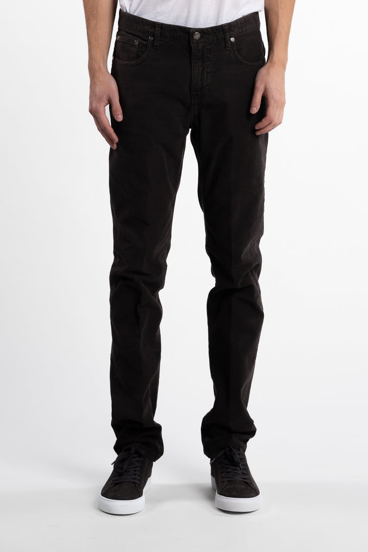 5-Pocket Moleskin Trousers Brown