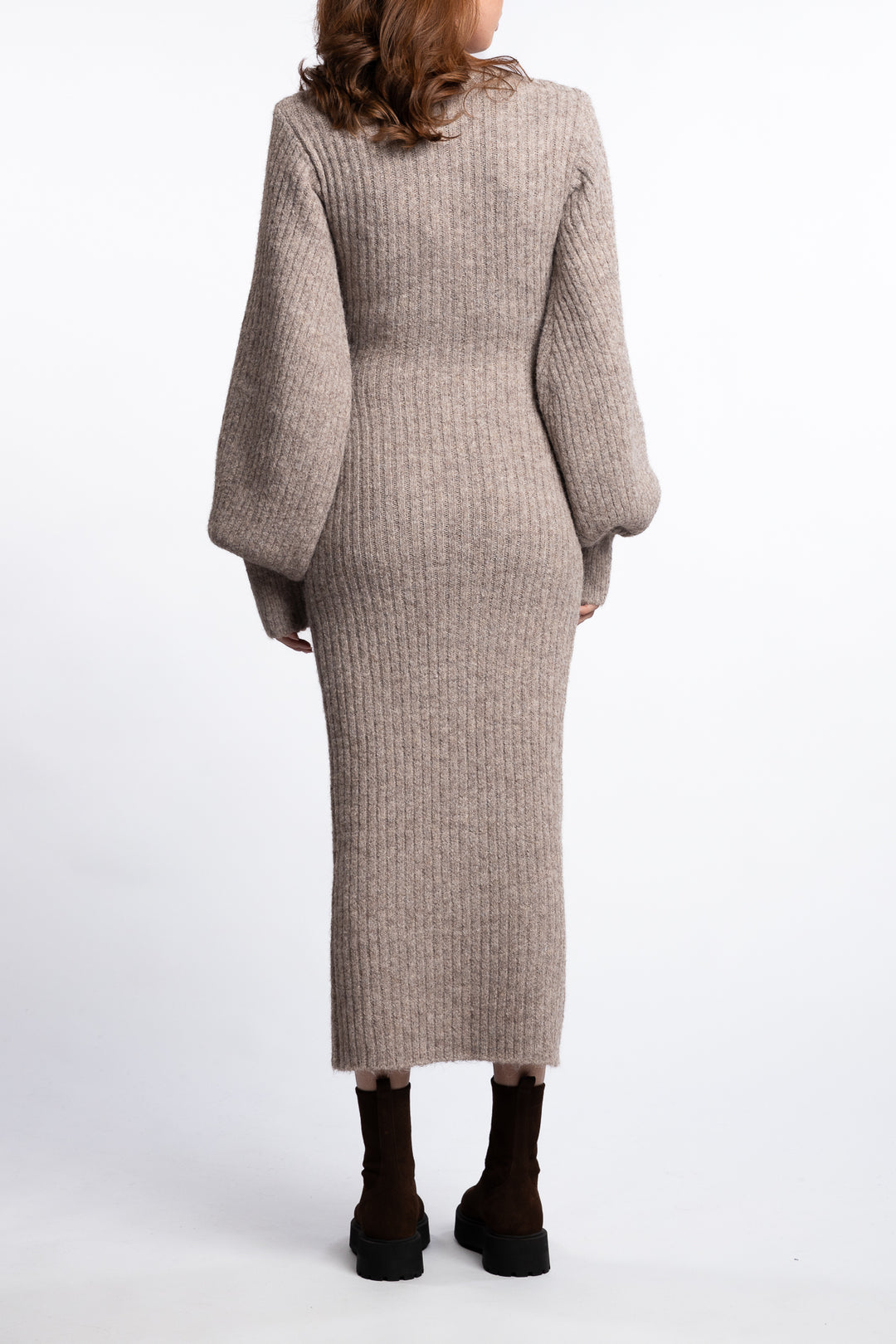 Montana Dress- Beige Melange