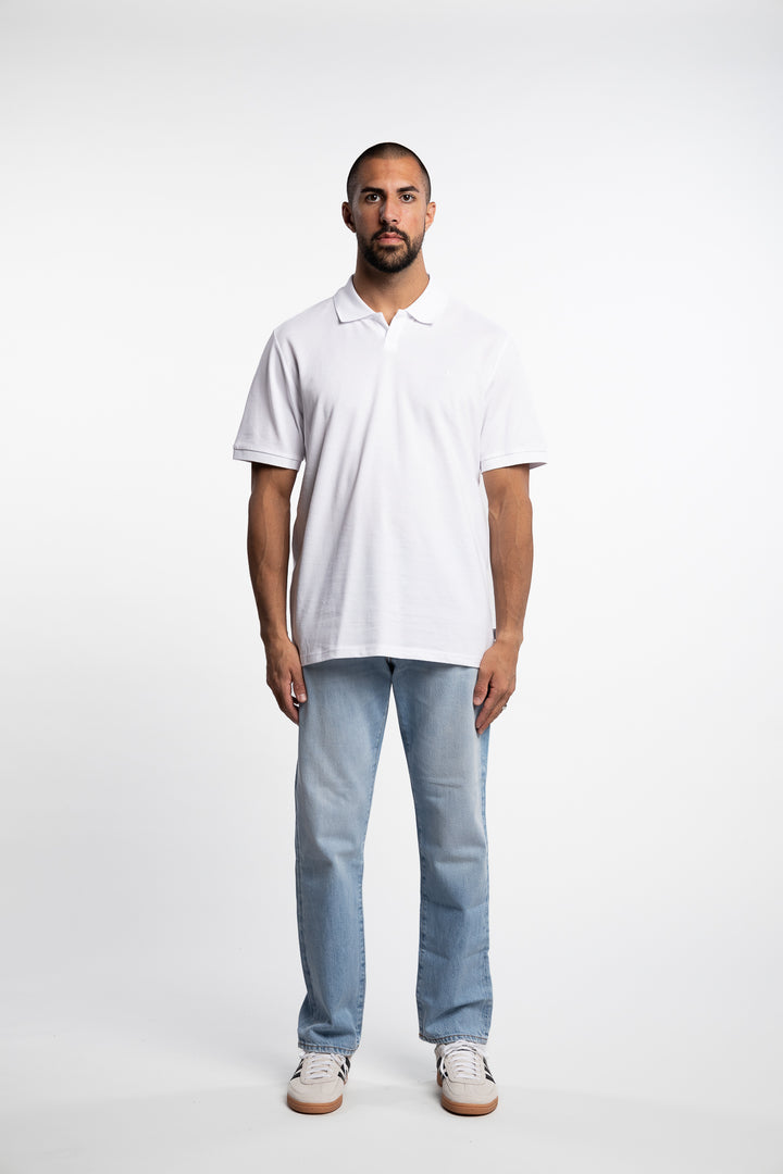 Piqué Polo White