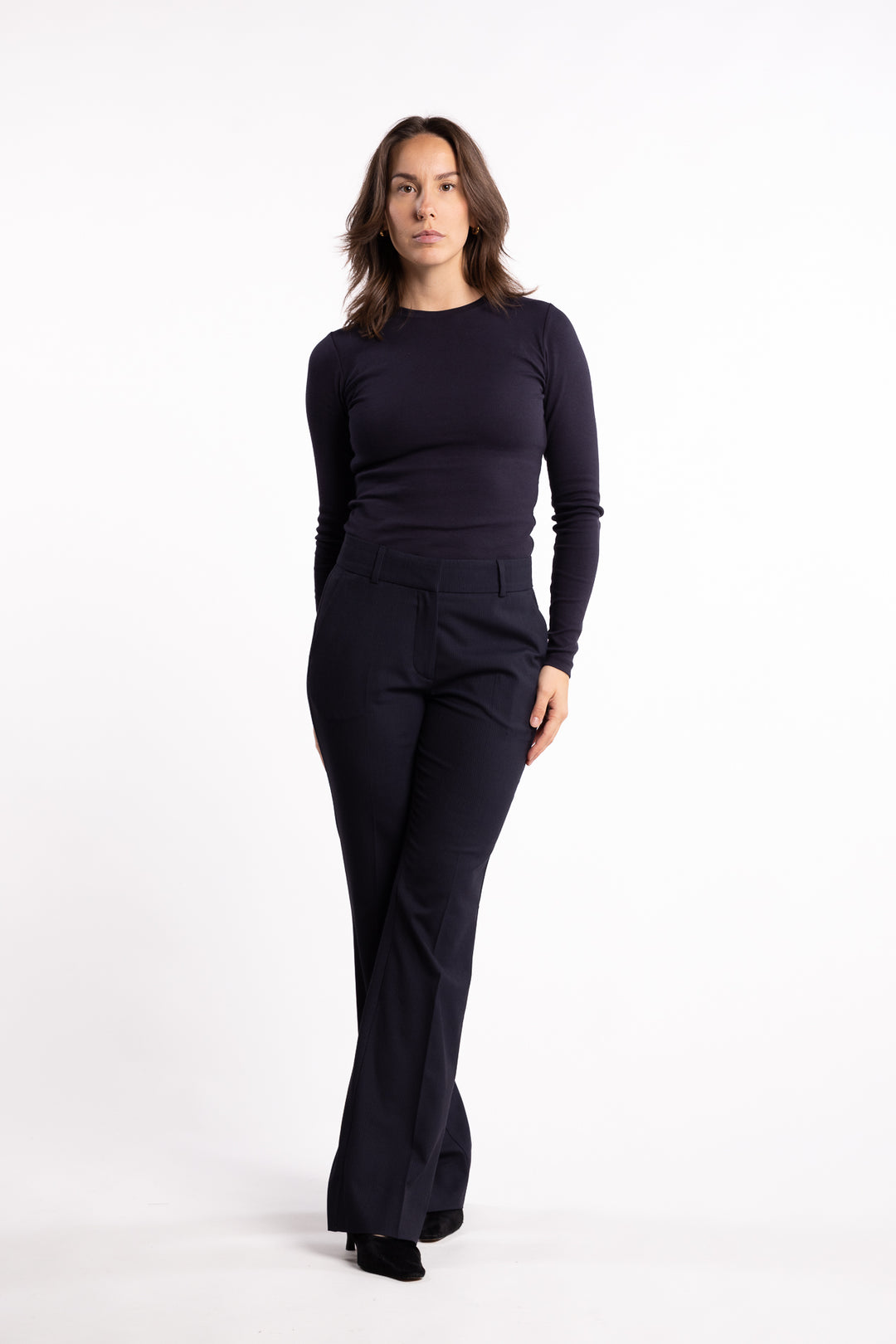 ClaraFV - Navy Mini Pinstripe