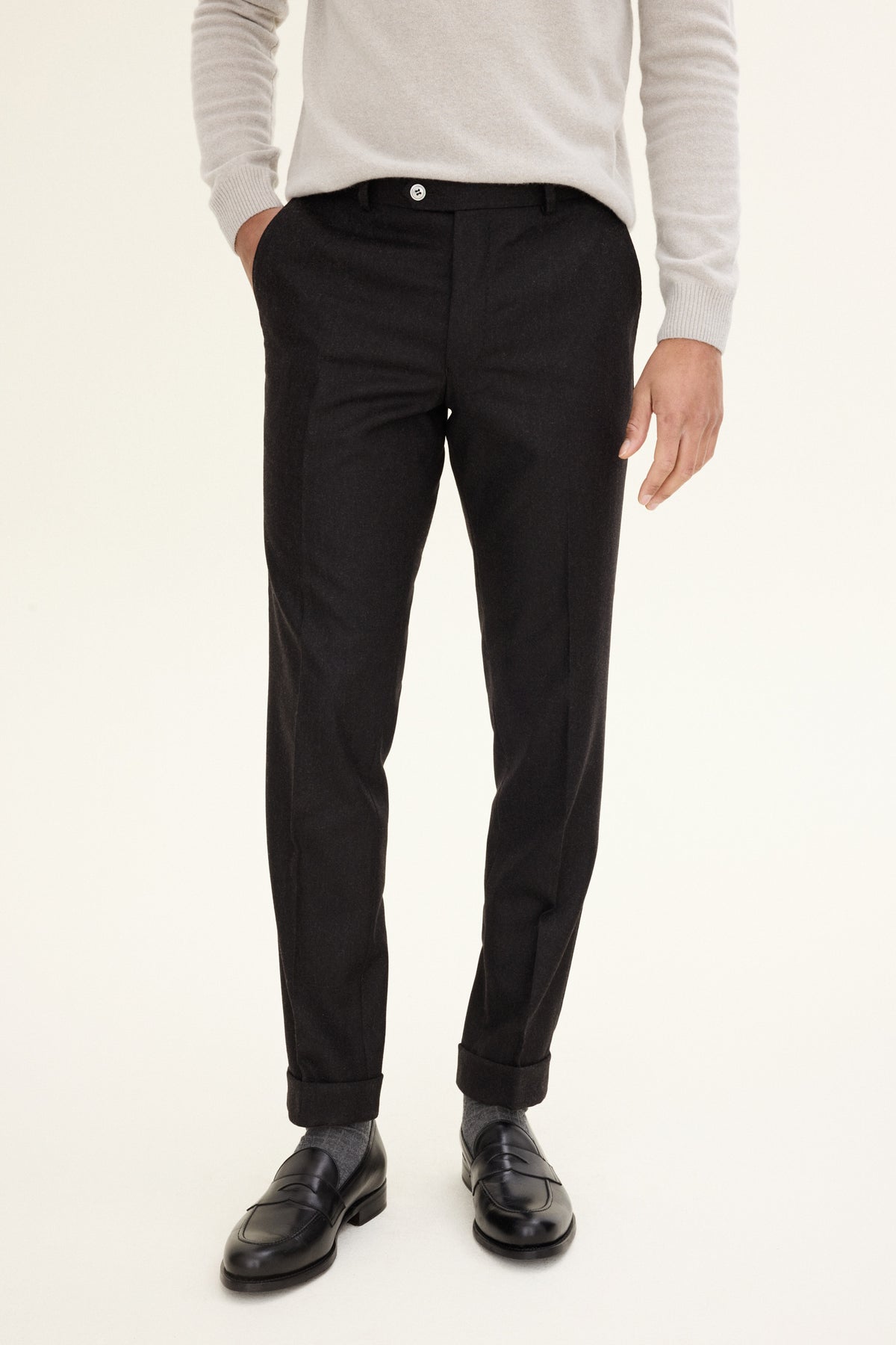 Denz Turn Up Trousers