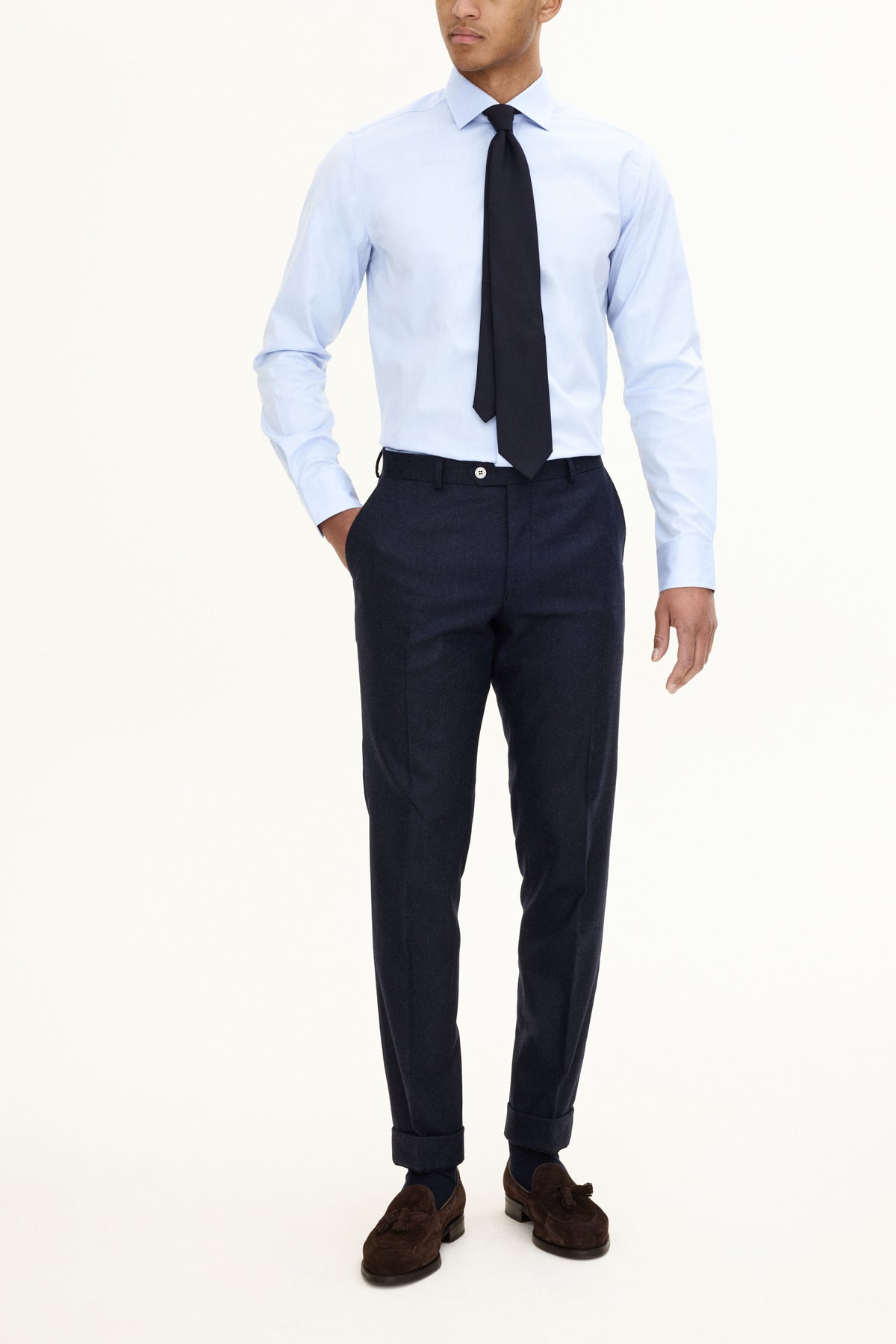 Denz Trousers Midnight Blue