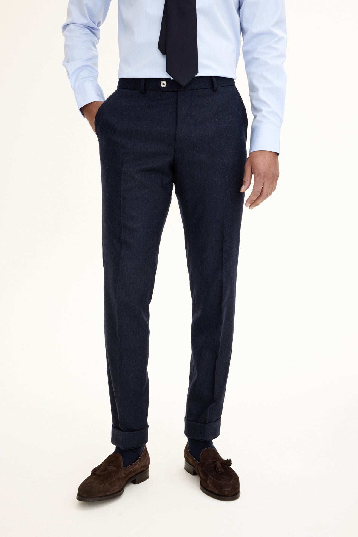 Denz Trousers Midnight Blue