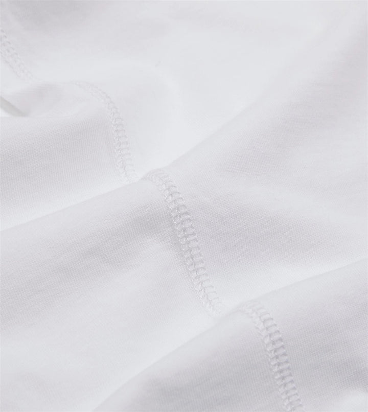 Cotton Crew Neck Hiking T-Shirt White