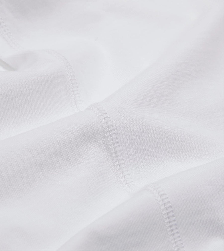 Cotton Crew Neck Hiking T-Shirt White