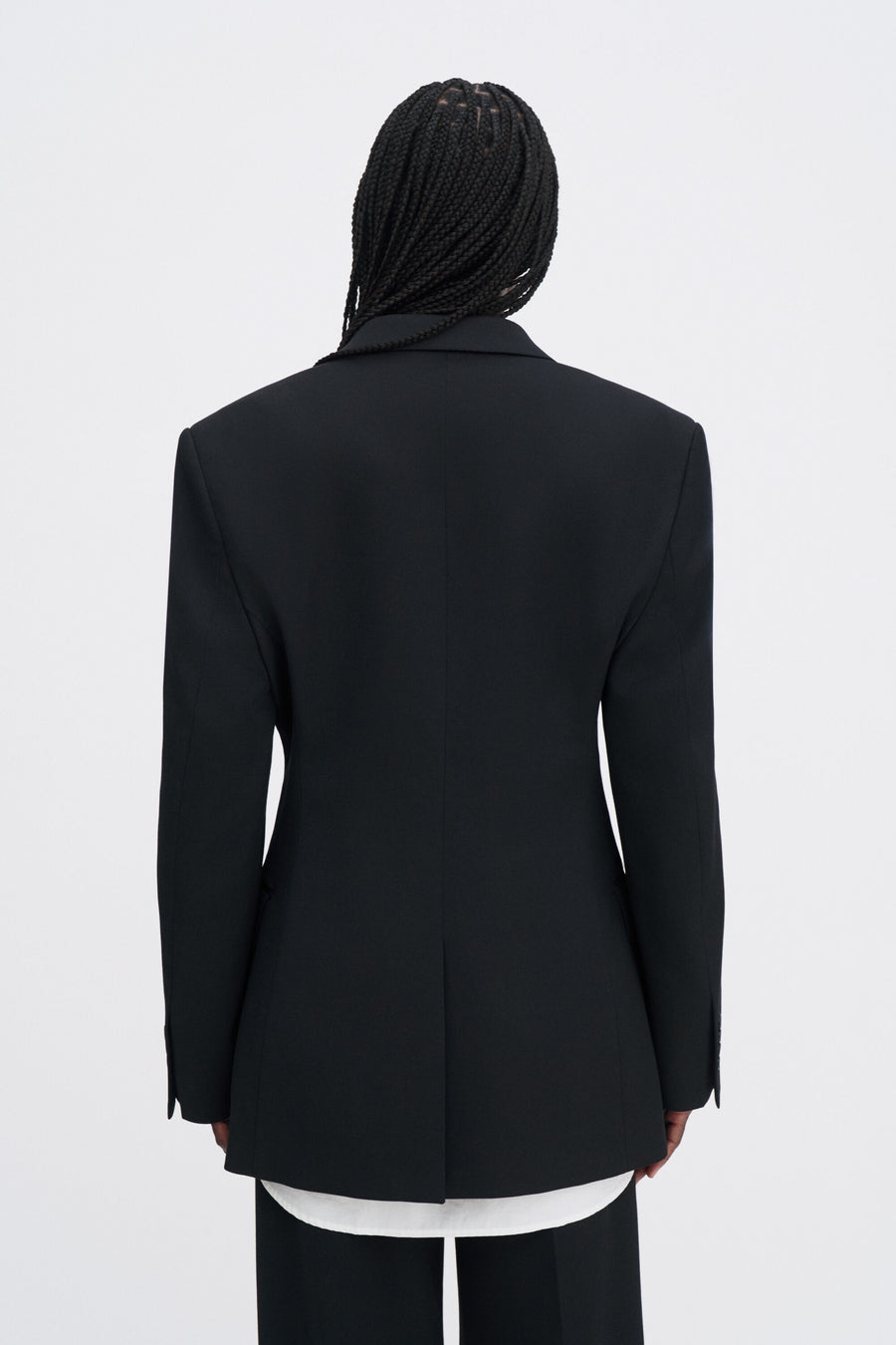 Hourglass Blazer Anthracite Pinstripe