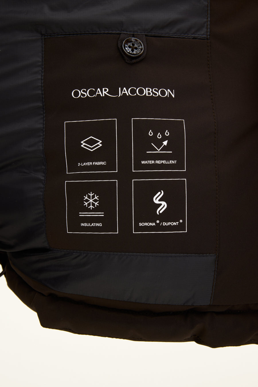 Hooded Puffer Jacket Terra Brown - detaljbilde