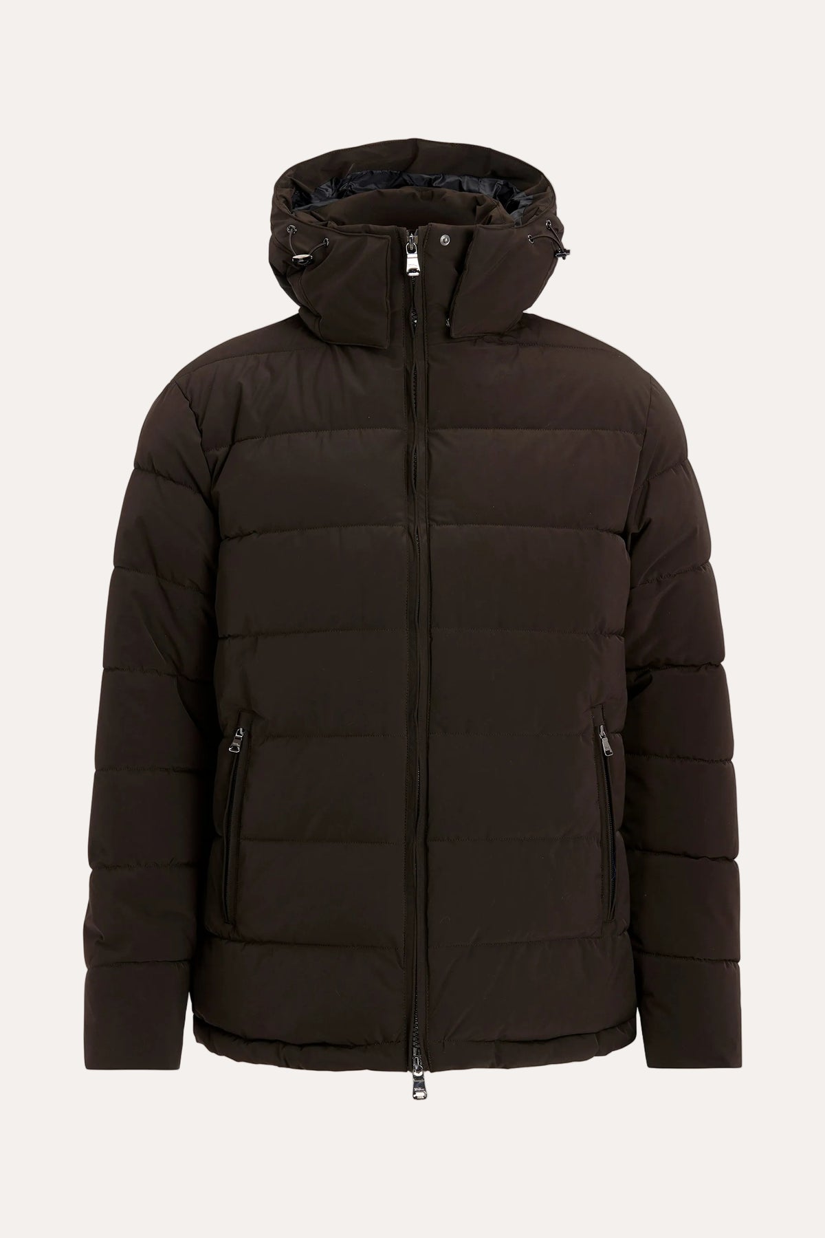 Hooded Puffer Jacket Terra Brown - packshot