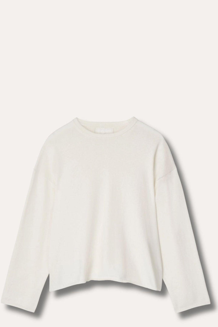 Toulon Cotton Cashmere Sweater- Starch