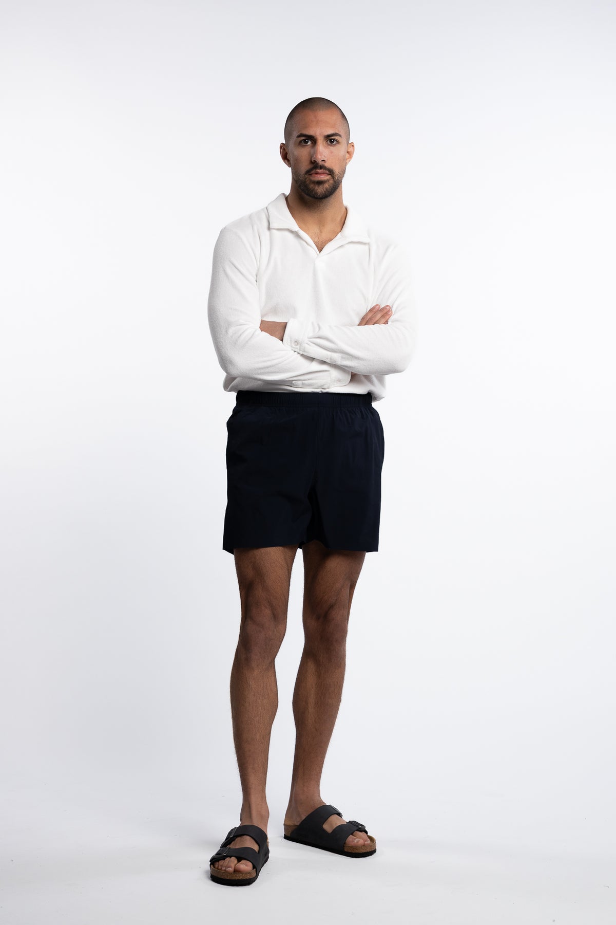 Medium Drawstring Swim Shorts Dark Sapphire