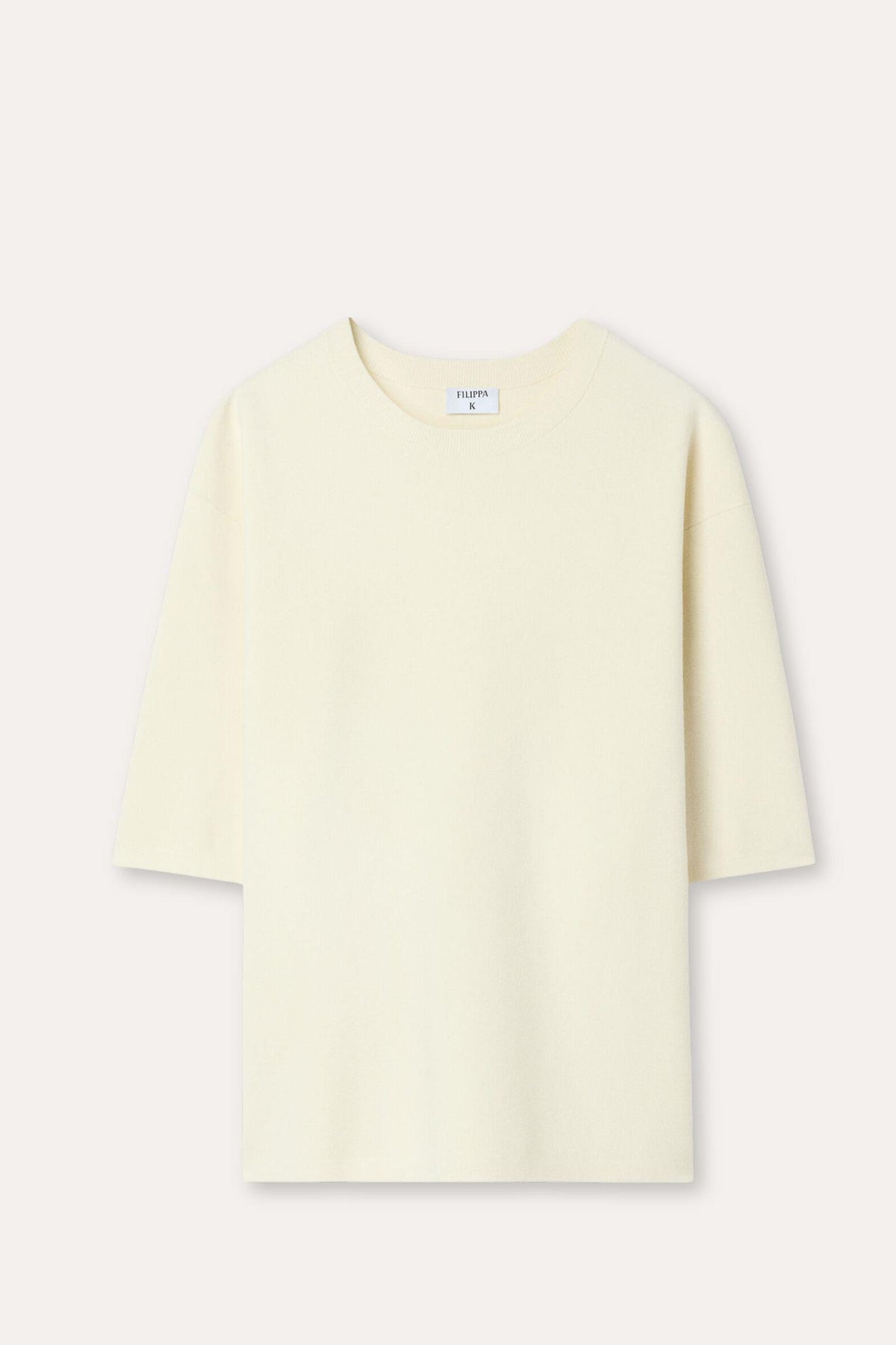 Milano Knit T-shirt Calico White