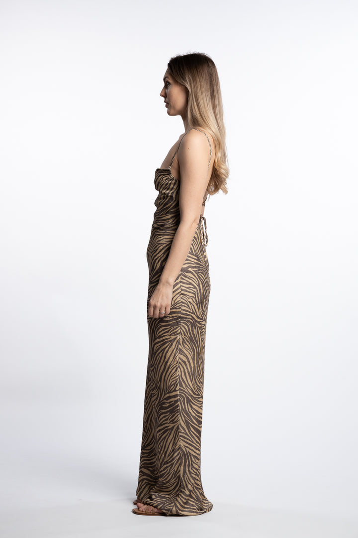 Vienna Maxi Dress- Zebra