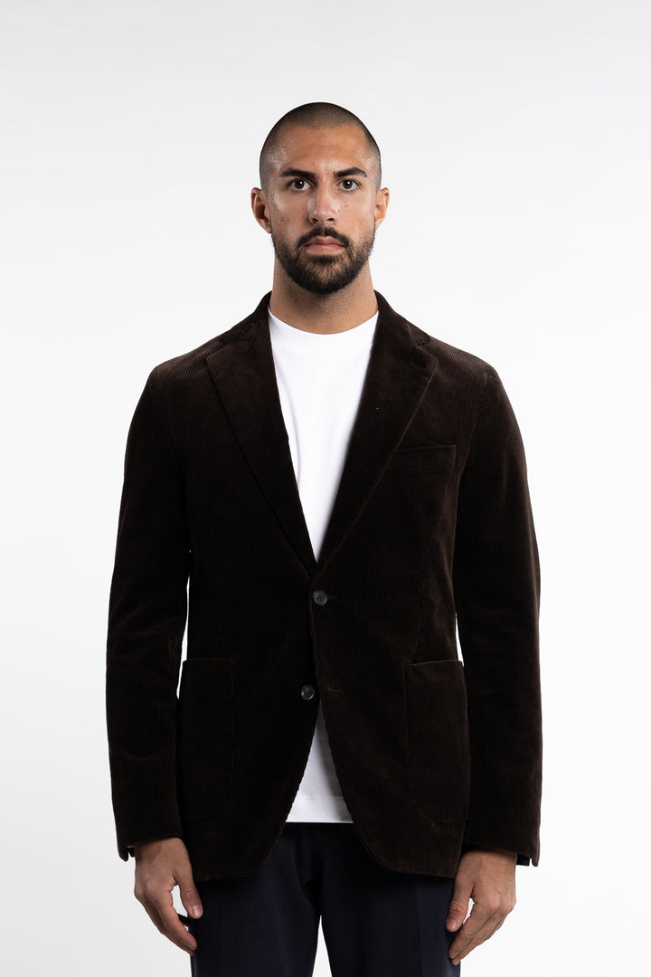 Fogerty Corduroy Patch Blazer Dark Brown