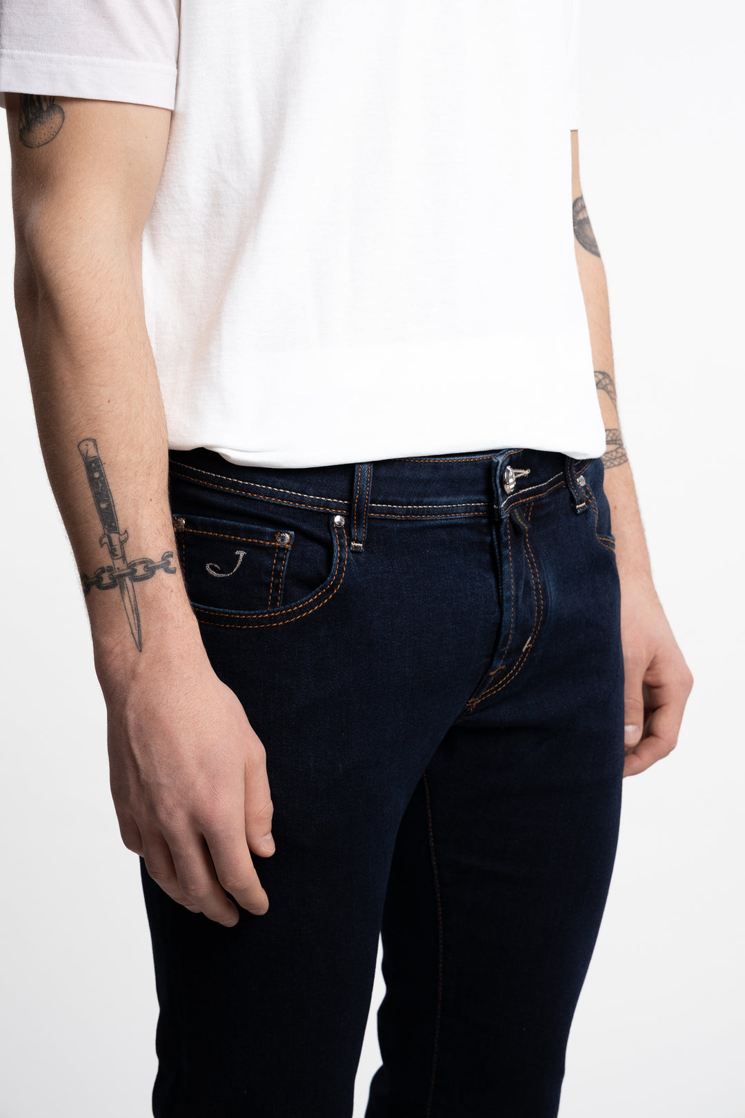 Nick Slim Fit Stretch Denim Tencel Jeans Dark Blue