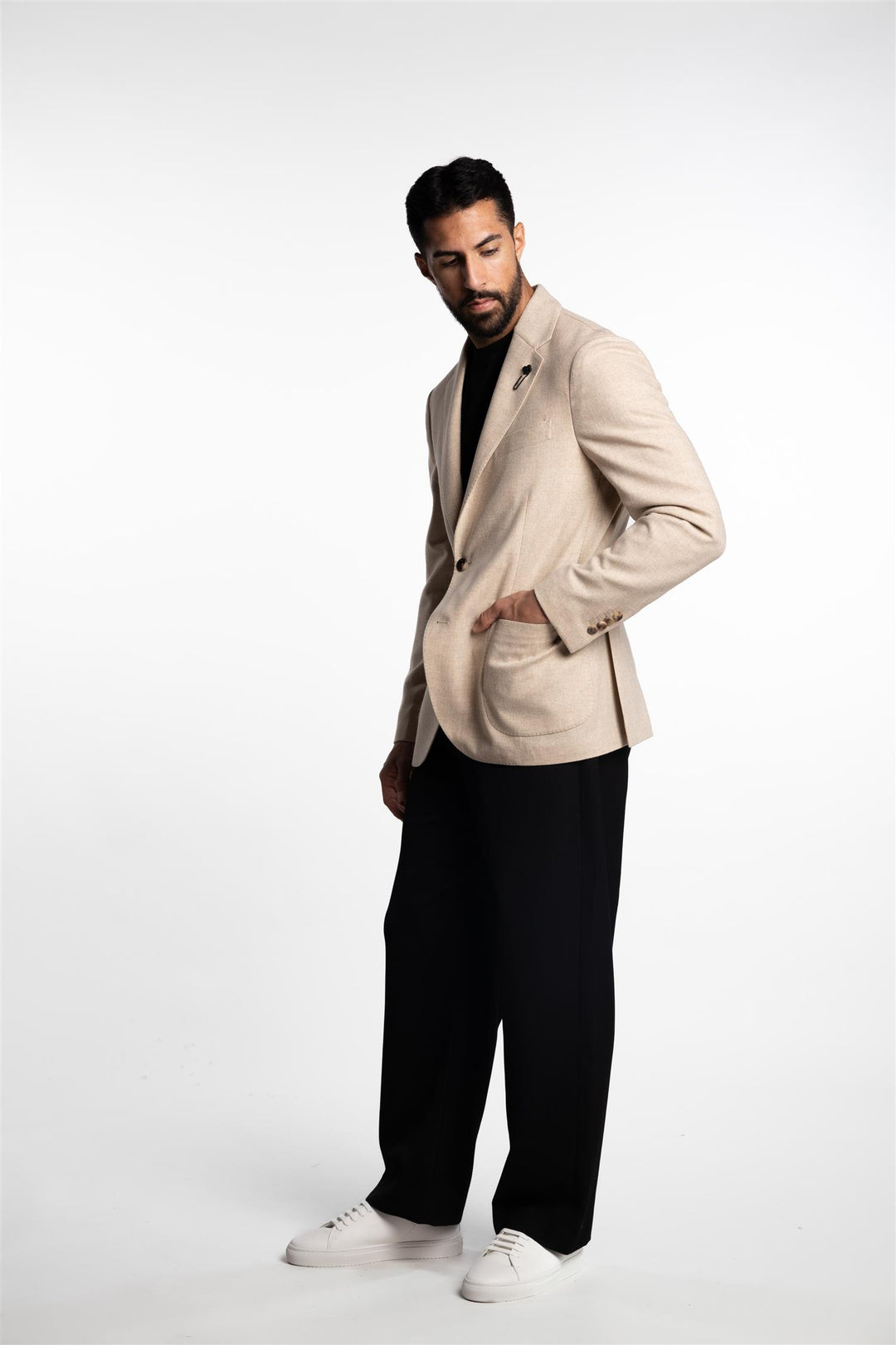 Special Line Wool/Cashmere Blazer Beige