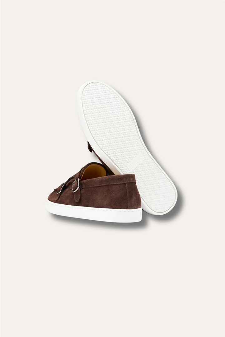 Monk Strap Sneaker Sparrow Suede