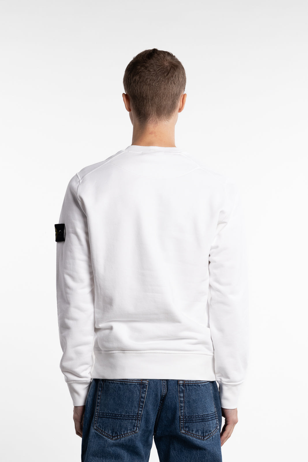 Garment Dyed Crewneck Sweatshirt White