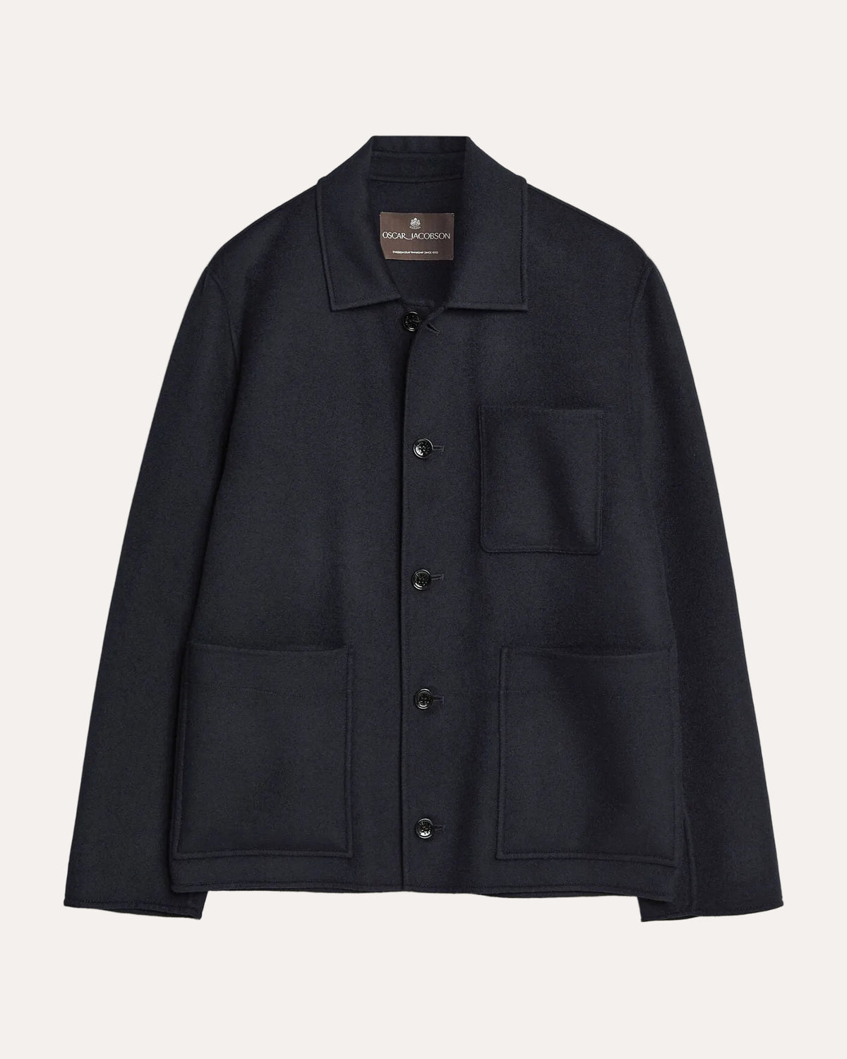 Doublé Shirt Jacket Navy fra Oscar Jacobson - packshot